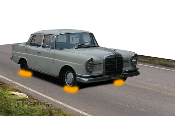 Photoshop打造夜間無人駕駛的汽車效果