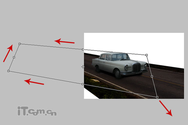 Photoshop打造夜間無人駕駛的汽車效果