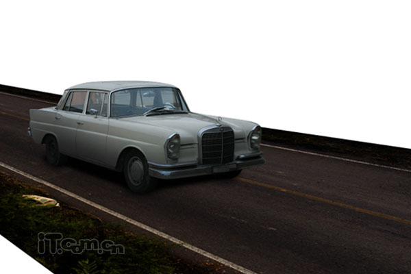 Photoshop打造夜間無人駕駛的汽車效果