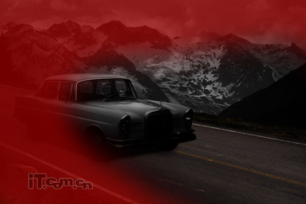 Photoshop打造夜間無人駕駛的汽車效果