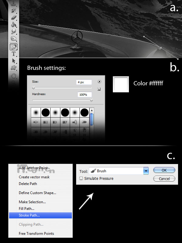 Photoshop打造夜間無人駕駛的汽車效果