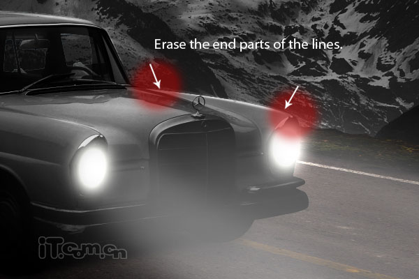 Photoshop打造夜間無人駕駛的汽車效果