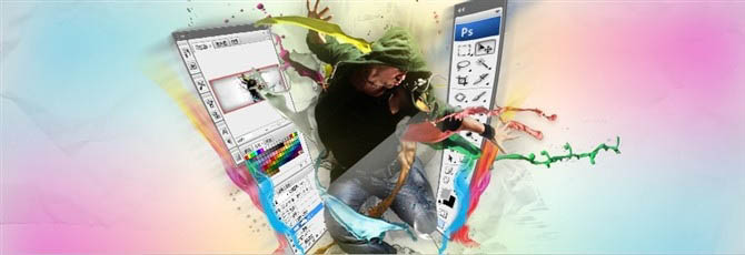 Photoshop打造超酷的設(shè)計(jì)類網(wǎng)頁橫幅