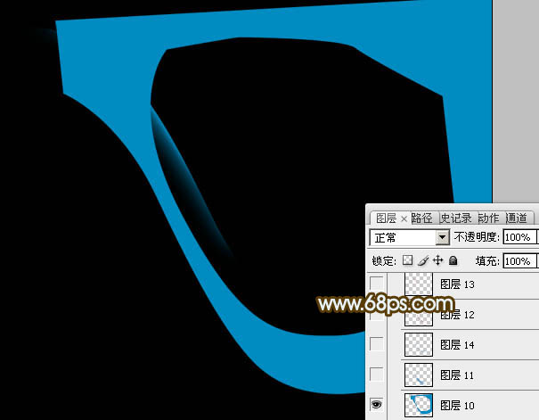 Photoshop制作絢麗的透明光束翅膀