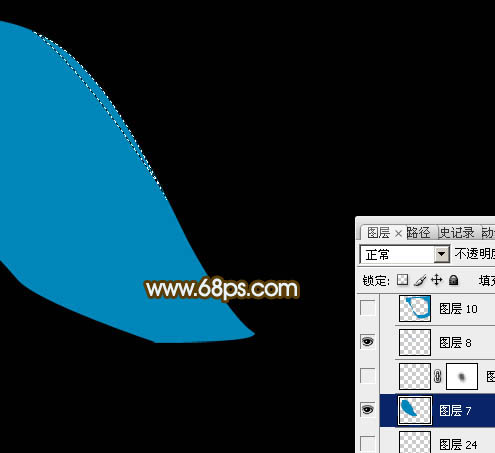 Photoshop制作絢麗的透明光束翅膀