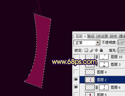 Photoshop打造漂亮的圓弧形彩色集成光束