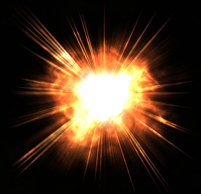 photoshop合成流星撞擊摩天大樓爆炸的特效