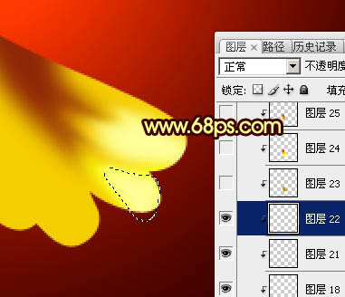 Photoshop打造非常華麗的金色牡丹