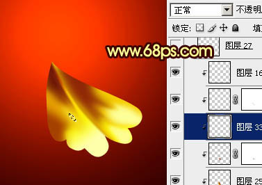 Photoshop打造非常華麗的金色牡丹