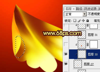 Photoshop打造非常華麗的金色牡丹