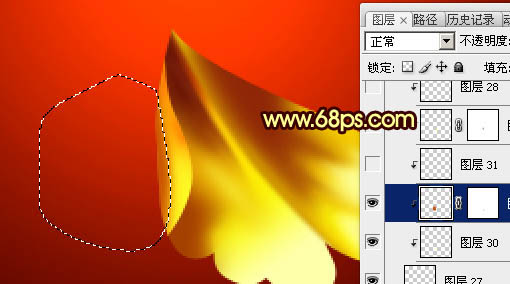 Photoshop打造非常華麗的金色牡丹