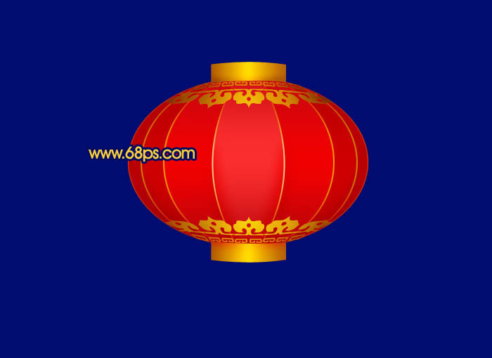 Photoshop制作出非常喜慶的紅色中秋燈籠