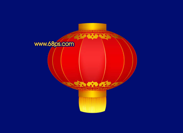 Photoshop制作出非常喜慶的紅色中秋燈籠