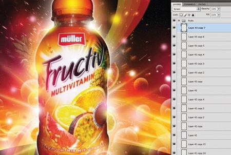 Photoshop制作絢麗的飲料宣傳海報(bào)