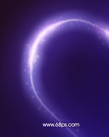 Photoshop打造出夢(mèng)幻發(fā)光的藍(lán)色心形效果