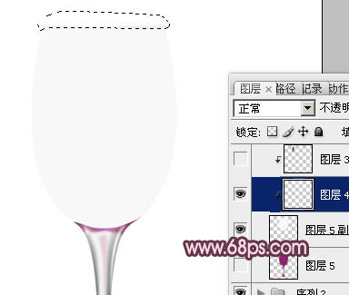 Photoshop打造盛有紅酒的玻璃酒杯