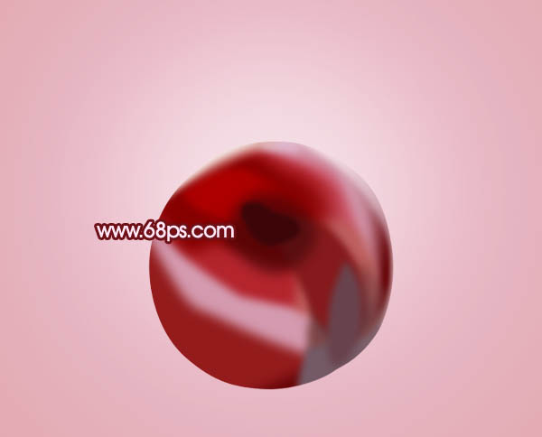 Photoshop繪畫一顆逼真的紅色布林