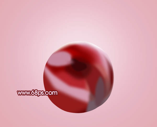 Photoshop繪畫一顆逼真的紅色布林