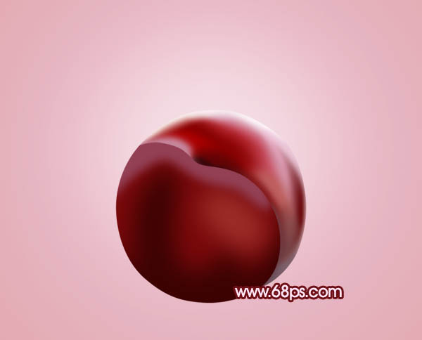 Photoshop繪畫一顆逼真的紅色布林