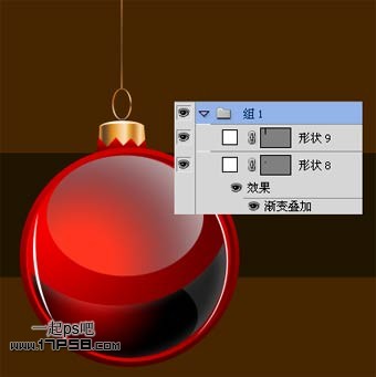 photoshopCS5制作紅色的圣誕壁紙效果