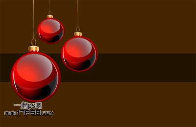 photoshopCS5制作紅色的圣誕壁紙效果