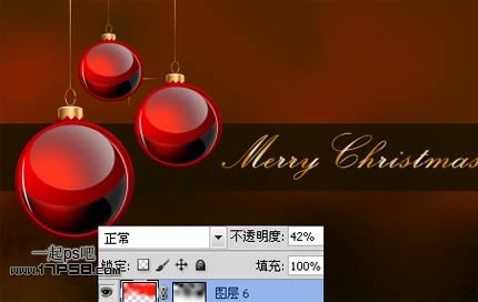 photoshopCS5制作紅色的圣誕壁紙效果