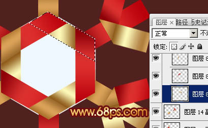 Photoshop制作一片可愛的圣誕剪紙雪花效果