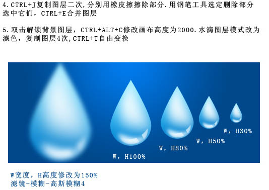 Photoshop設(shè)計制作出可愛的淺藍色雨滴下落GIF動畫效果