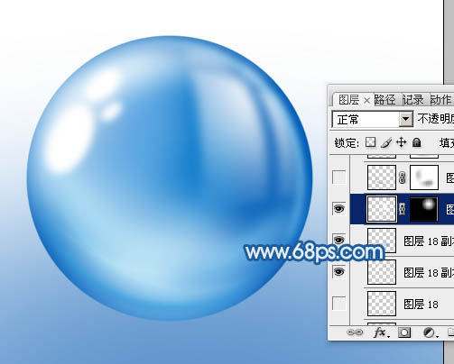 Photoshop設(shè)計(jì)制作出逼真的藍(lán)色橢圓形水珠
