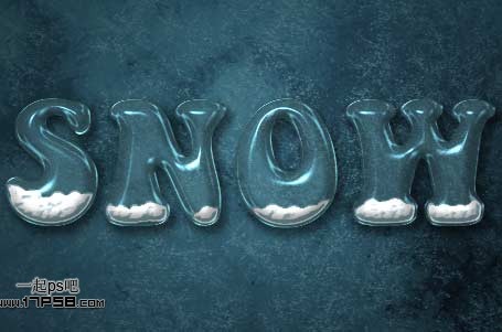 photoshop設(shè)計制作出高光漂亮的塑料冰雪字
