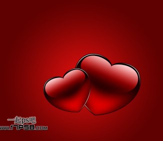 photoshop設(shè)計(jì)制作出2012情人節(jié)紅色心形壁紙