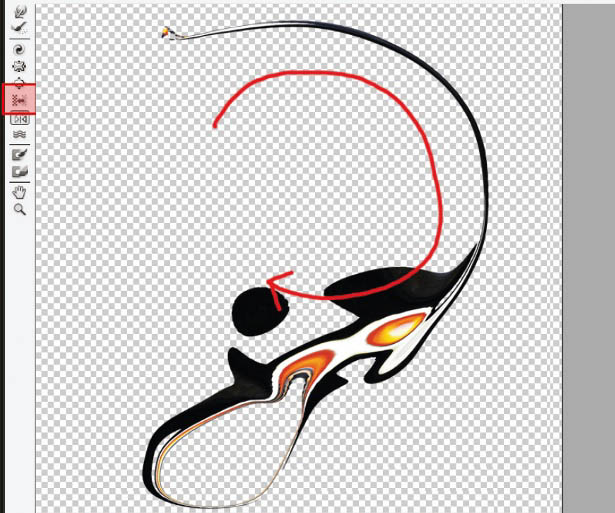 photoshop利用液化濾鏡及畫筆制作漂亮的流體藝術(shù)插畫
