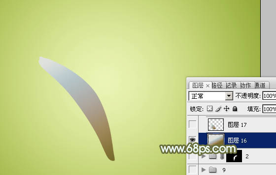 Photoshop設(shè)計制作可愛的淡藍色百合花朵