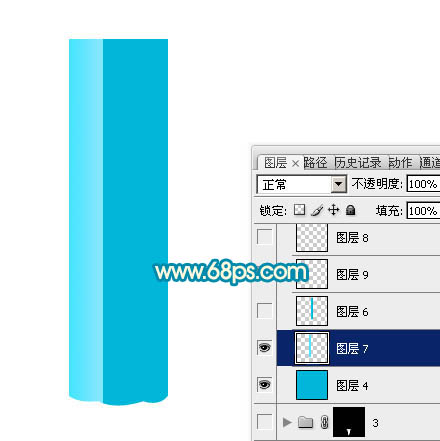Photoshop設計制作出一只精致的藍色鉛筆
