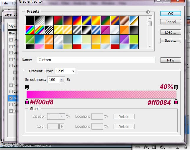 Photoshop設計制作出超酷的紫色噴濺水珠心形效果