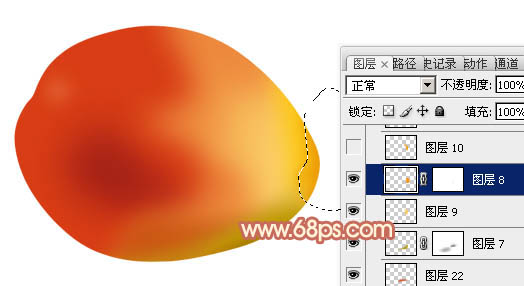 Photoshop設(shè)計(jì)制作出一個(gè)顏色鮮艷漂亮的紅梨