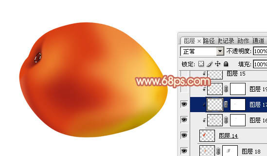 Photoshop設(shè)計(jì)制作出一個(gè)顏色鮮艷漂亮的紅梨