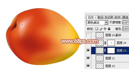 Photoshop設(shè)計(jì)制作出一個(gè)顏色鮮艷漂亮的紅梨