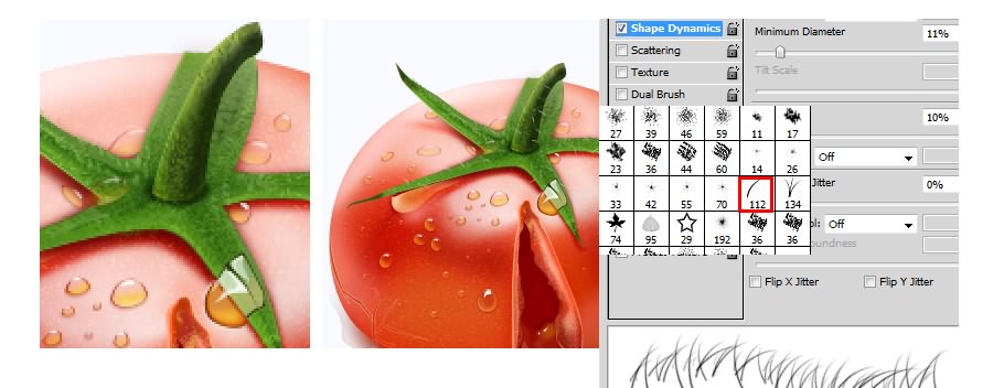 photoshop設(shè)計(jì)制作出一個(gè)裂開(kāi)的紅色番茄效果教程
