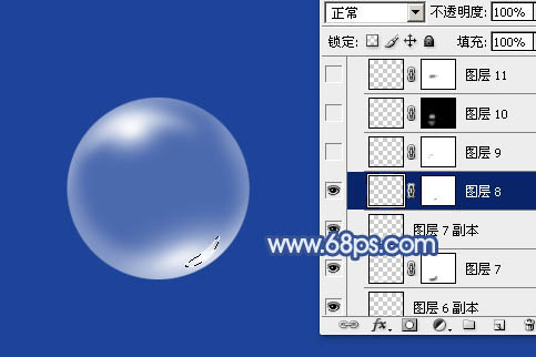 Photoshop設(shè)計(jì)制作出一個(gè)晶瑩剔透的泡泡連音符
