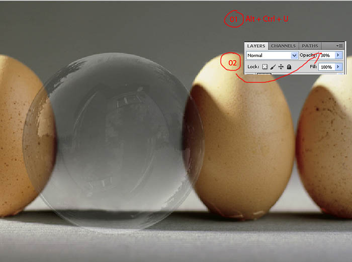 photoshop合成制作出一個(gè)半透明的雞蛋