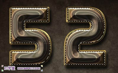 photoshop利用圖層樣式及漸變制作個(gè)性的條紋凹凸效果的金屬字