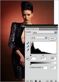 PhotoShop將人像照片打造出時尚色片燈光效果