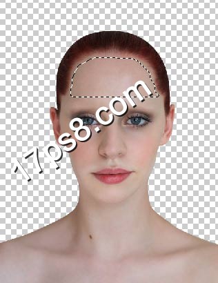 photoshop將美女變成煙熏妝的光頭異形教程
