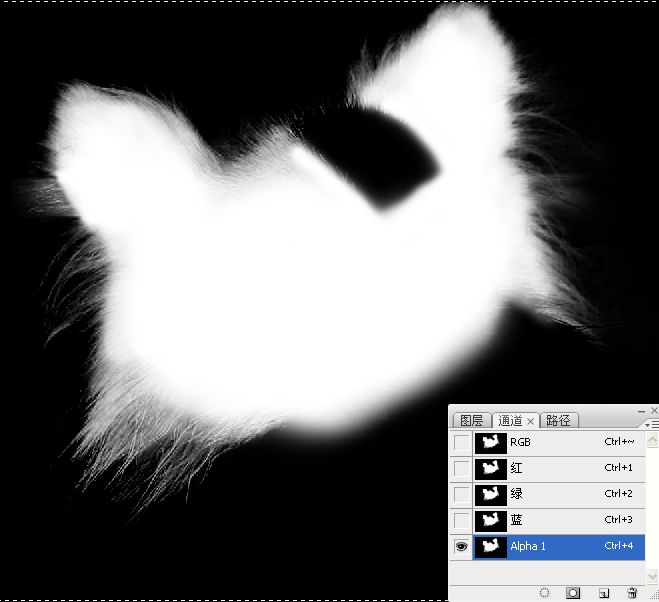 ps利用通道混合器及画笔抠出毛发较多的宠物狗_photoshop教程_脚本之