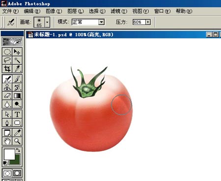 PHOTOSHOP鼠繪出逼真蕃茄教程
