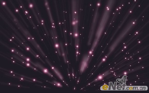 photoshop利用畫筆及濾鏡打造出夢(mèng)幻的紫色放射背景