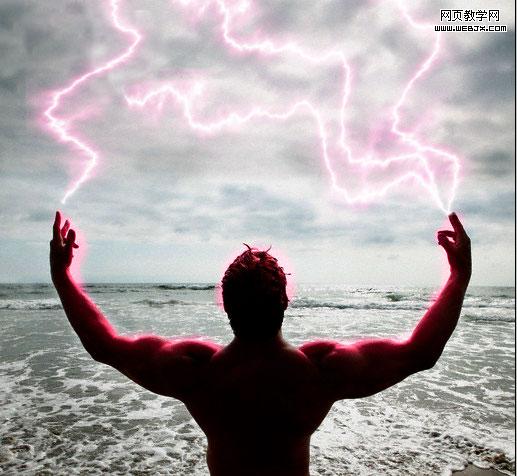 photoshop利用濾鏡制作閃電效特效