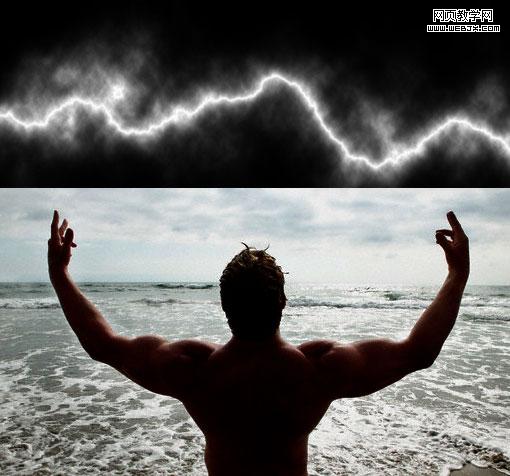 photoshop利用濾鏡制作閃電效特效
