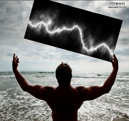 photoshop利用濾鏡制作閃電效特效